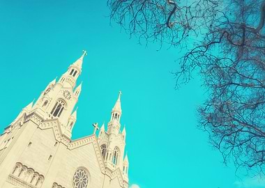 Church with Blue Sky