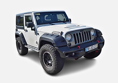 White Jeep Wrangler