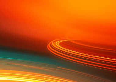 Abstract Orange Swirls