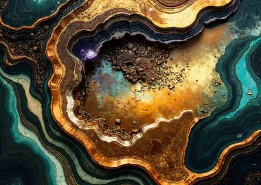 Abstract Geode Art