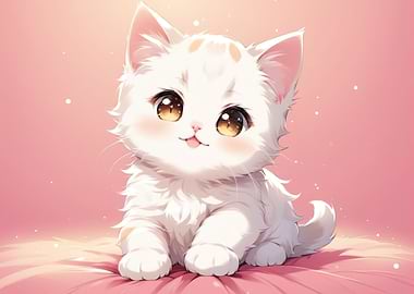 Cute White Kitten