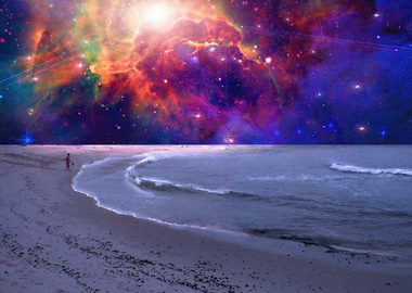 Boy at a strange sea