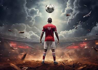 Football Player Ball Field