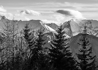 Snowy Mountain Range
