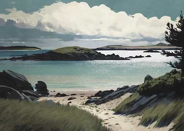 Coastal Landscape with Islands