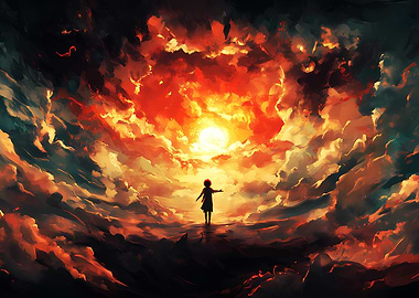 Sunset in the Clouds