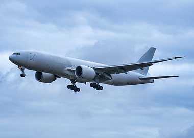 Boeing 777 Airplane Landing