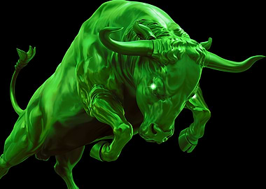 Green Bull Charging