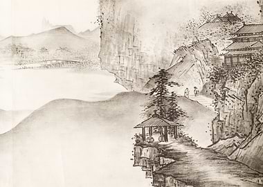 Ink Wash Landscape Painting