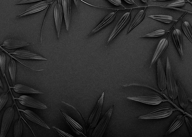 Black Leaf Frame