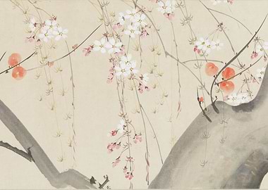 Cherry Blossom Branch Painting