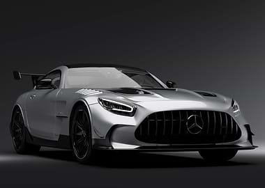 Silver Mercedes-AMG GT Black Series