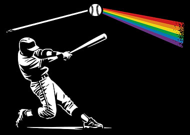 Baseball & Rainbow