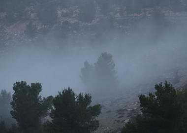 Misty Mountain Landscape