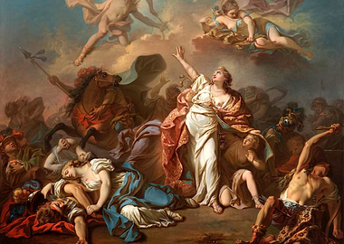 Roman Goddess in Battle