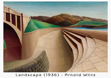 'Landscape' (1936) by Arnold Wiltz