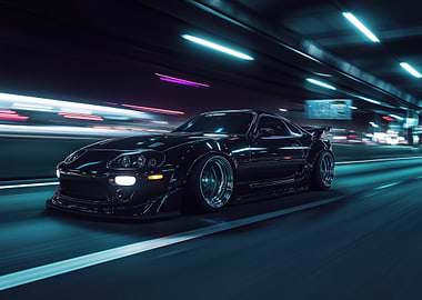 Toyota Supra Night Drive