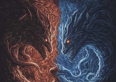 Fire and Ice Dragons