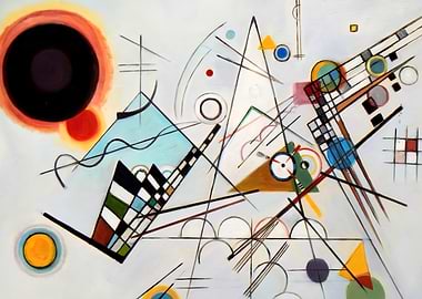 Abstract Geometric Painting