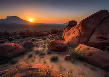 African Wilderness Sunset