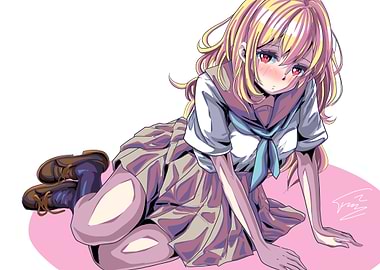 Anime Girl in School Uniform