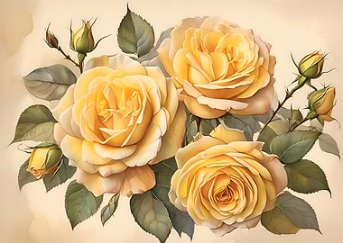 Yellow Rose Bouquet