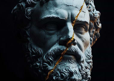 Cracked Bust with Gold