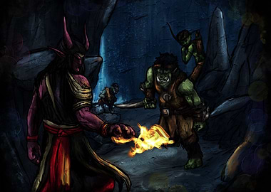 Fantasy Battle Scene