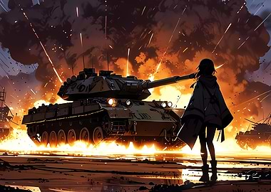 Anime Girl Tank Battle