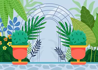 Tropical Garden Archway