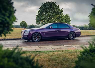 Purple Rolls Royce Ghost