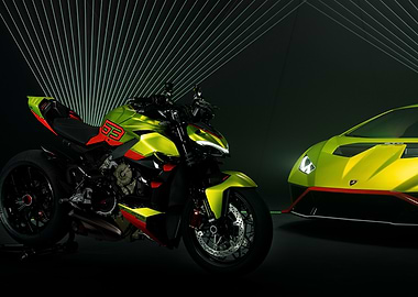 Lamborghini & Ducati Green Machines