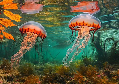 Jellyfish Underwater