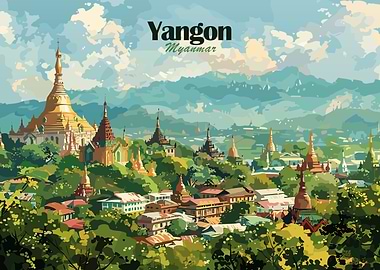 Yangon Cityscape