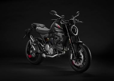 Ducati Monster Black Motorcycle