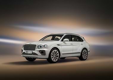 White Bentley Bentayga SUV