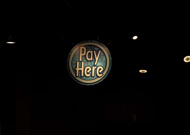 Pay Here Sign