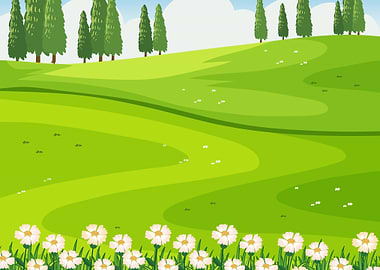 Green Meadow Landscape