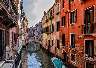 Venice Canal In Italy
