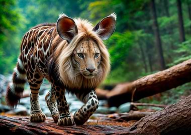 Lion-Leopard Hybrid