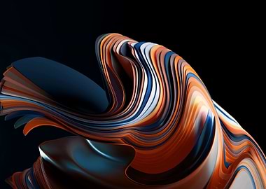 Abstract Swirling Colors