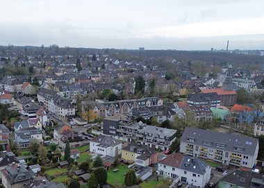 Aerial View of German Town