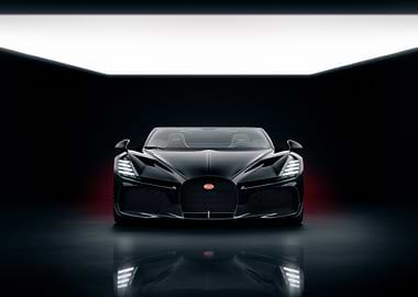 Black Bugatti Chiron Super Sport