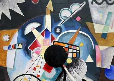 Abstract Geometric Painting