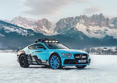 Bentley Continental GT on Ice