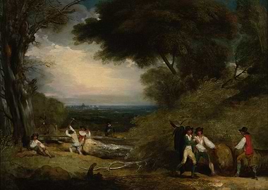 Woodcutters in a Landscape