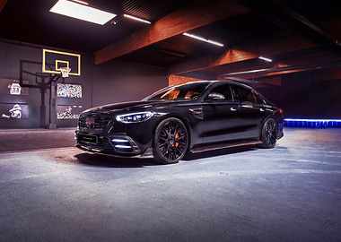 Black Mercedes-Benz Sedan