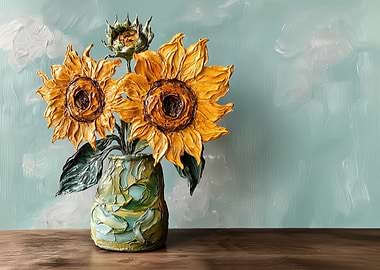 Sunflowers in Vase