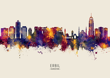 Erbil Kurdistan Iraq Skyline