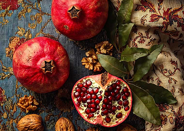 Pomegranate Still Life